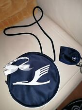 Lufthansa amenity kit, Umhängetasche, Neu, Blau Mit Kranich, Mega Selten,...