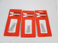 Target Titanium Stems. 3 Sätze, originalverpackt. 2 x Medium, 1 x Short. 