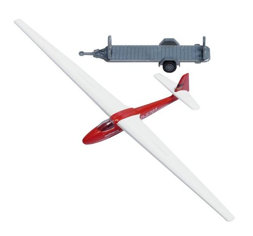 Busch segelflugzeug rot h0 - segelflugzeug,,