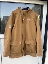 Jack Wolfskin Übergangsjacke Parka Gr. 176 Jungen Cognac Mit Blauer Fleece Jacke
