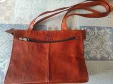 Handtasche Leder braun mit