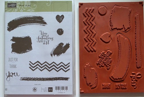 Stampin stempelset work of - up,