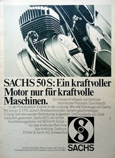 Sachs Motoren, Sachs 50 S mit 5,3 PS , originale Werbung aus 1968