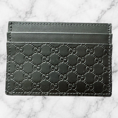 Gucci kartenetui schwarz leder - gucci,