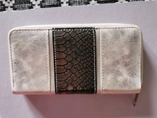 Made in Italy Geldbörse Portemonnaie metallic kroko Neu