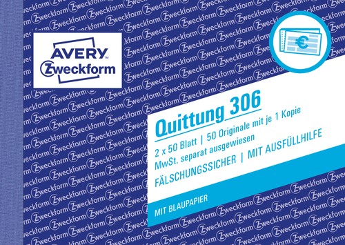 Zweckform quittungsblock - 3x,