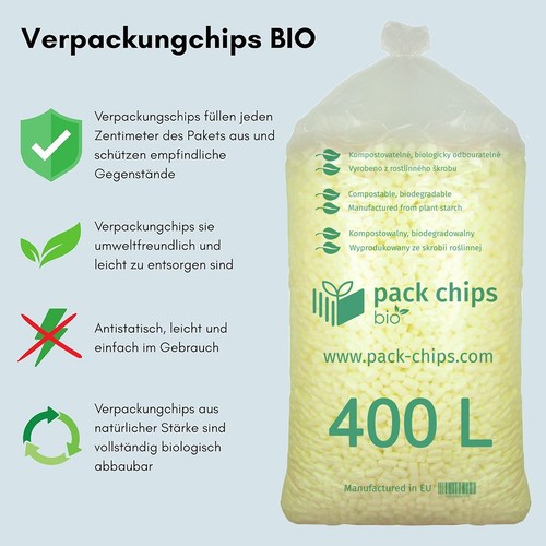 400 liter bio verpackungschips - 400,