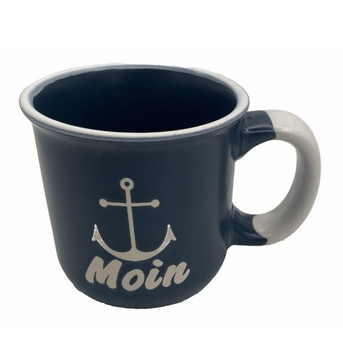 Kaffeebecher moin mit anker - kaffeebecher,