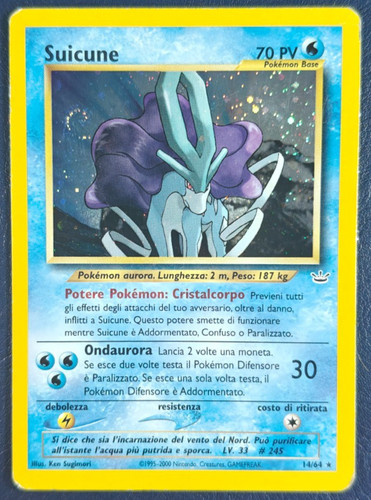 Pokemon suicune holo neo - pokemon,