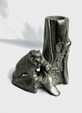 Holzschnitzerei Bärenfigur aus Ebenholz event. Ebony Asiatika China 1950