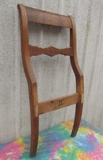 Möbel, Kleinmöbel, Biedermeierstuhl/Rückenlehne, Esche, antik, Nr. 2