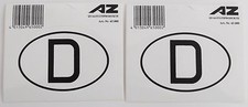 Auto-Aufkleber D Schild klein
