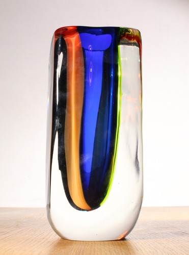 Murano glas vase - sommerso, 26cm