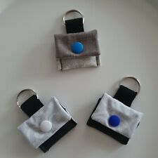 Schlüsselanhänger/Täschchen 3x mit  Einkaufswagenchip Handarbeit - Neu!