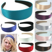 Breiter Satin Haarreif 4 cm Haarreifen viele Farben Haarschmuck Kopfschmuck NEU