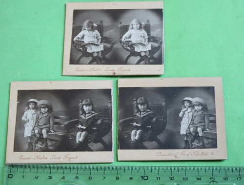 Drei tolle alte pappfotos - drei,