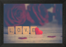 Herz Liebe Gerahmtes Wandbild