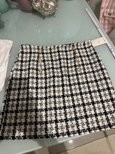 Tweed Rock schwarz weiß