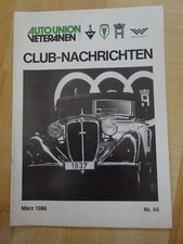 CLUB NACHRICHTEN - AUTO UNION