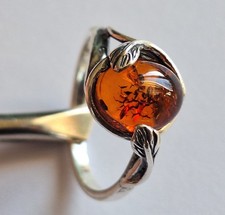 Ring Silber 925 mit Bernstein