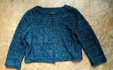 MARIPOSA Bolero Jacke Gr. 36 dunkelblau Pailletten gefüttert Abiball