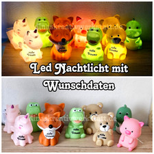 Nachtlicht Kinderlampe Led Licht Kinderlampe tiere fuchs dino bär einhorn 