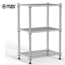 MZG 205kg 3-stöckiges Drahtregal mit verstellbaren Regalböden für gewerbliche