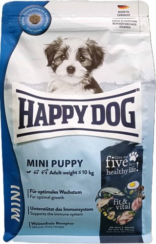 Happy dog mini puppy - happy,