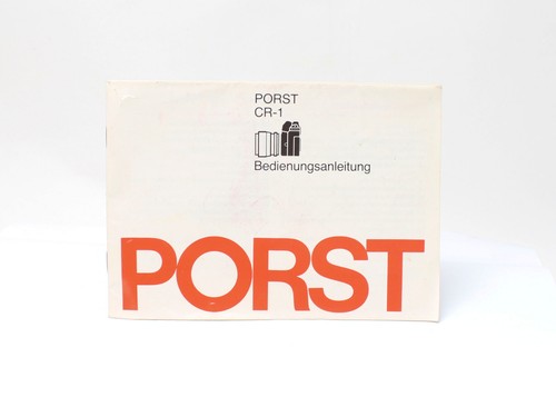 Porst 1 - cr-,