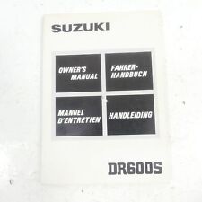 Suzuki DR 600 S EZ:89 Fahrerhandbuch Betriebsanleitung Englisch, deutsch, 57973