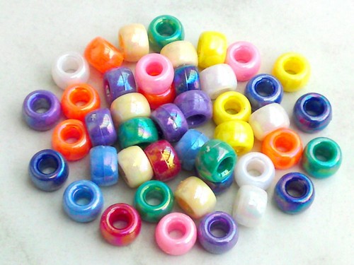 50x acryl großlochperlen 9mm - 50x,