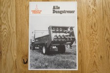 DEUTZ FAHR alle Dungstreuer Prospekt Typ 6 Seiten 1965