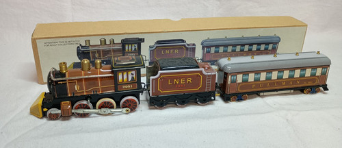Blechspielzeug zug set lner - blechspielzeug,
