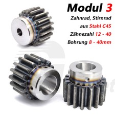Modul 3 Zahnrad Stirnrad aus