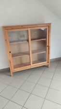 Gebrauchte HEMNES Vitrine / Schiebetür / Holz / sehr guter Zustand