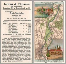 Sammelbild JORDAN & TIMAEUS Dresden Serie Elbe - Moldau Nr 18 von 36 *z693a