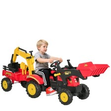 HOMCOM Trettraktor Aufsitzauto
