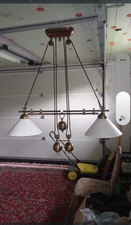 Menzel Leuchte - Zugleuchte - Doppelzug Messing brüniert