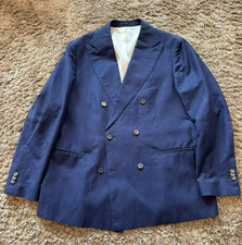 Suitsupply Zweireiher – Größe 27 (Kurzgröße), Vitale Barberis Stoff, Blau