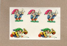 altes DDR Abziehbild Schiebebild , Gartenzwerge (3),1990,Planet Verlag Berlin