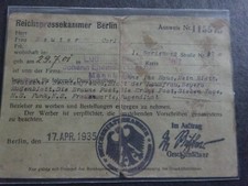 AUSWEIS, Zeitung, Presse, Korrespondent, Journalismus, Mannheim, 1935