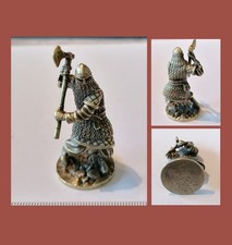 Messing Figur Krieger Wikinger