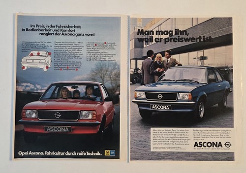 Opel ascona werbebilder - opel, retro
