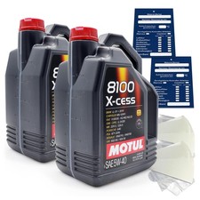 10 Liter Motul 8100 X-cess gen2 5W40 Motoröl MB 229.5 226.5 A3 B4 API SP A40 SET