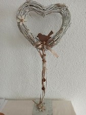 Rebenherz zum Stellen,Rattanherz,Herz,Herzen,Weidenherz,Shabby,Landhaus,Deko