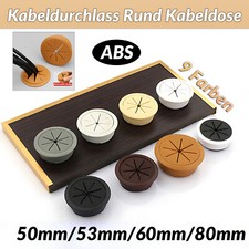 Kabeldurchführung Schreibtisch Kabeldurchlass Rund Kabeldose 50mm/53mm/60mm/80mm