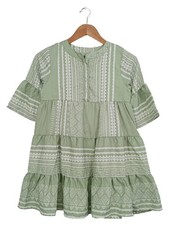 ATTENTION COLLECTION Kinder Dirndl Trachtenkleid Gr. 140 Grün Grafisch