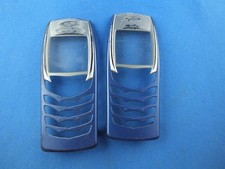 2 Stück Original NOKIA 6100 Front Cover Facade Case Blau Handy Schale Oberschale