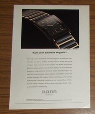 Seltene Werbung vintage RADO