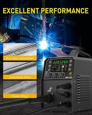‌Prof. 250A Alu-Schweißgerät 220V 6in1 Synergie Steuerung + VRD Schutz‌